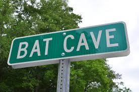 bat cave sign